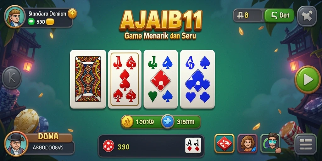 Tampilan dinamis dan gameplay menarik AJAIB11 yang menggugah semangat bermain.