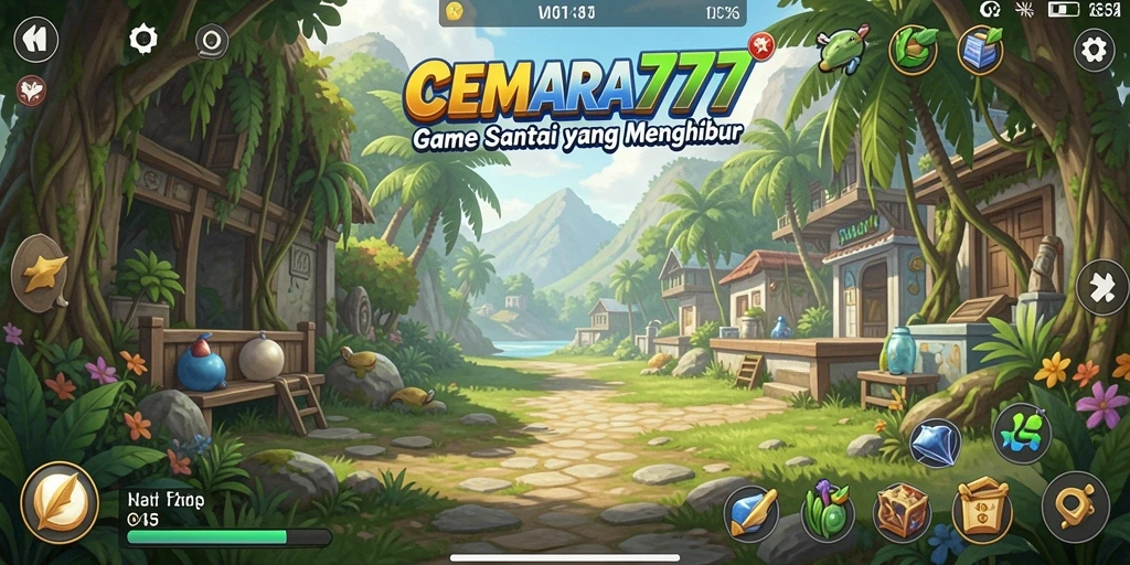 Tampilan gameplay menarik dan penuh warna dari CEMARA777.