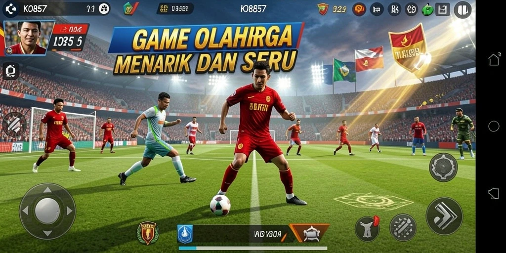 Tampilkan gameplay seru dari KO857 dengan berbagai cabang olahraga.