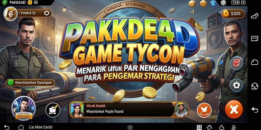 Tampilan gameplay menarik dari PAKDE4D dengan elemen Tycoon yang menantang.