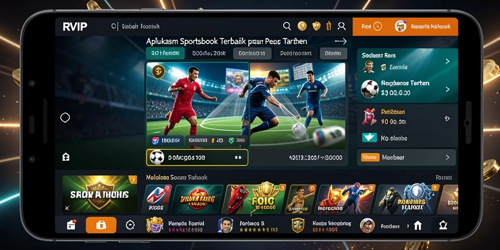 Tampilan gameplay RVIP menampilkan pengalaman taruhan olahraga yang luar biasa.