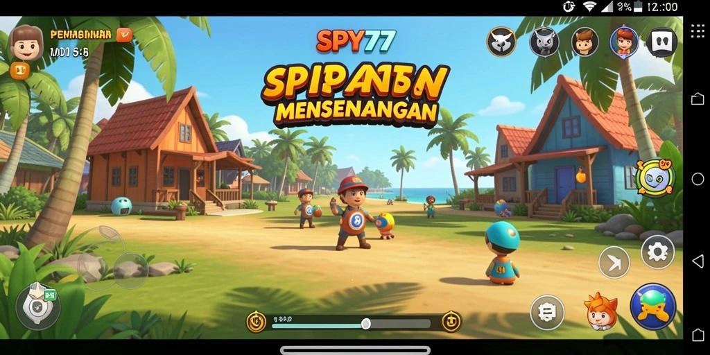 Screenshot gameplay SPY77 dengan suasana menyenangkan dan menarik.