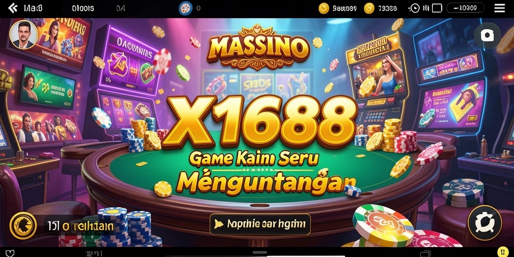 Screenshot gameplay X168 menampilkan aksi seru permainan Kasino.
