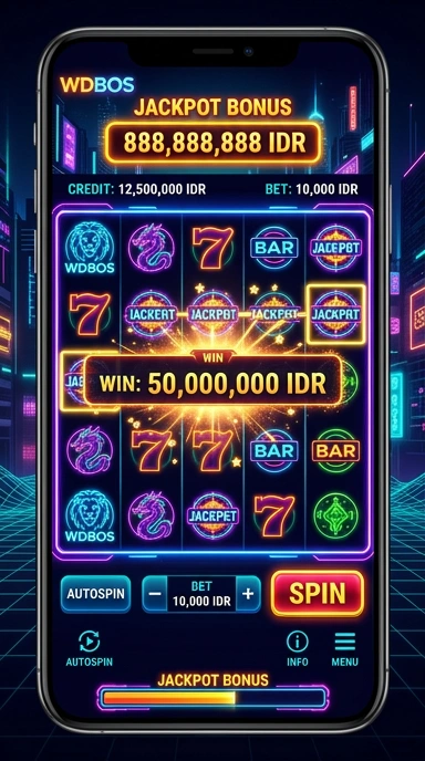 Tampilan utama aplikasi wdbos yang simpel dan menarik.